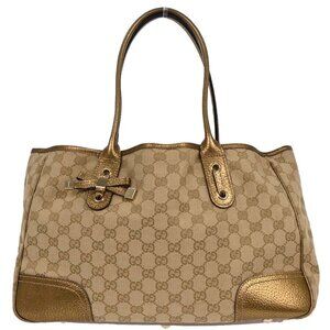 Gucci Beige Gold GG Tote Bag 163805 002404 177554